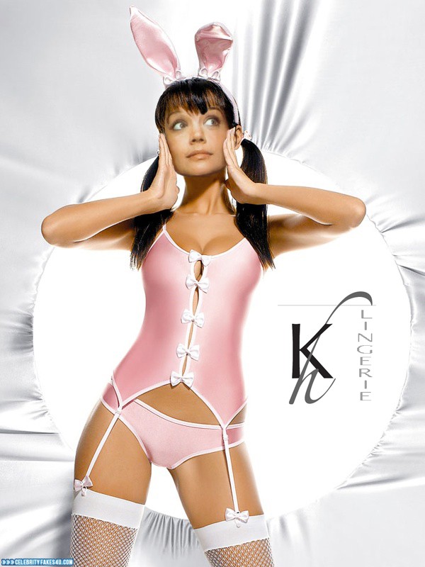 Katie Holmes Fake, Costume, Lingerie, Playboy, Porn