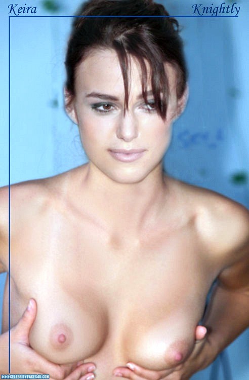 Keira Knightley Fake, Squeezing Breasts, Tits, Porn