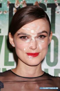 Keira Knightley Cum Facial 002