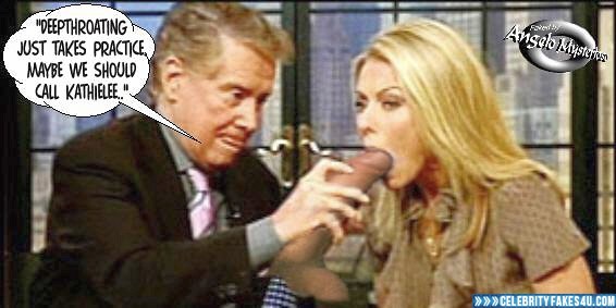 Kelly Ripa Fake, Captioned, Dildo, Live with Regis and Kelly (Morning Talk Show), Porn