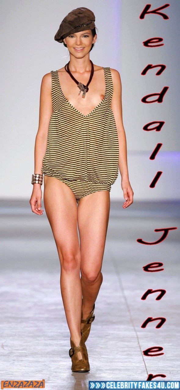 Kendall Jenner Fake, Nip Slip, Public, Tits, Porn