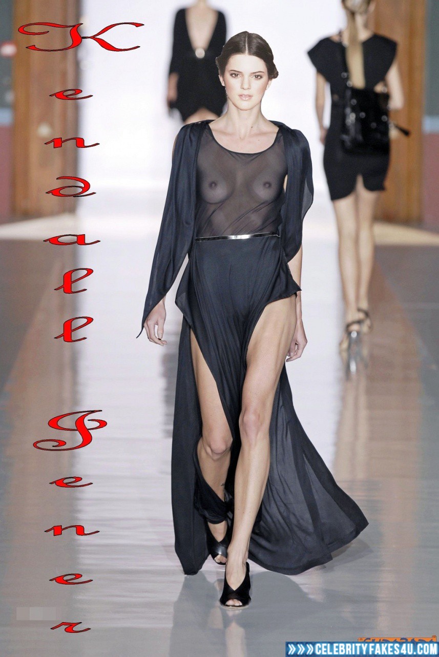 Kendall Jenner Fake, Nude, Public, See-Thru, Tits, Porn