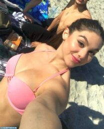 Kira Kosarin Selfie Beach Naked 001