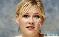 Kirsten Dunst Blonde Cumshot Facial Porn Fake 001