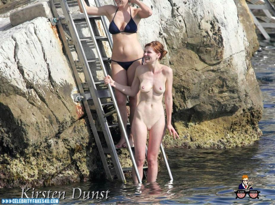 Kirsten Dunst Fake, Naked Body / Fully Nude, Nude, Tits, Voyeur, Porn