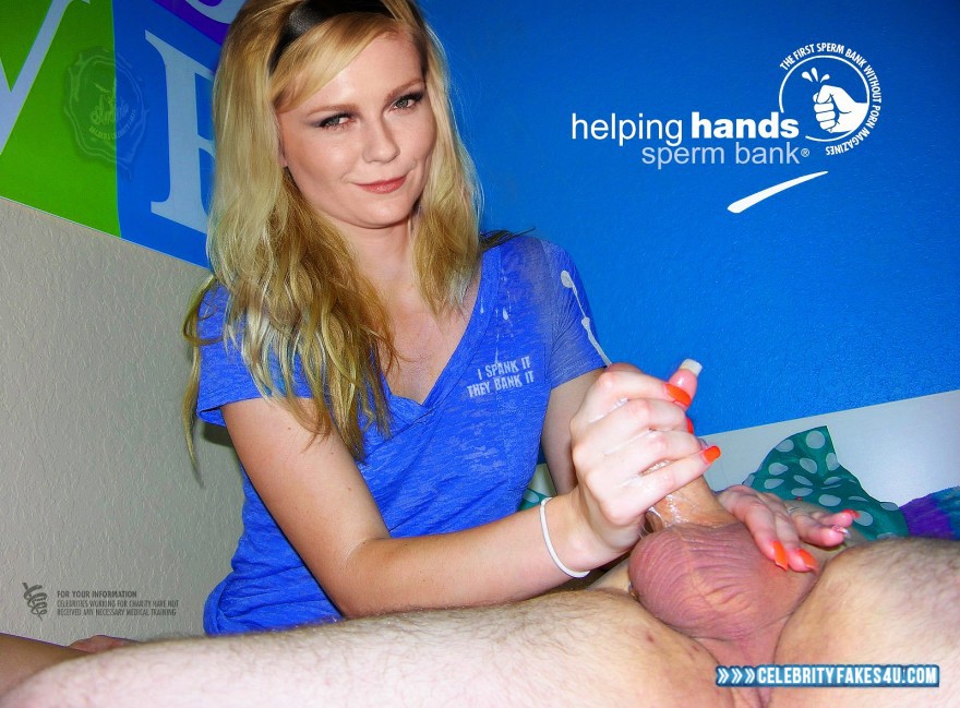 Kirsten Dunst Fake, Blonde, Cumshot, Handjob, Homemade, Sex, Porn