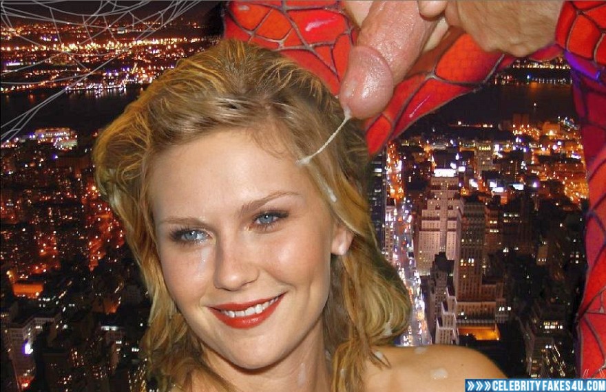 Kirsten Dunst Fake, Cum Facial, Cumshot, Lipstick, Series, Sex, Spider-Man, Porn