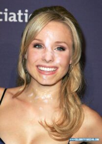 Kristen Bell Cum Facial 003