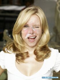 Kristen Bell Cum Facial Nude 002