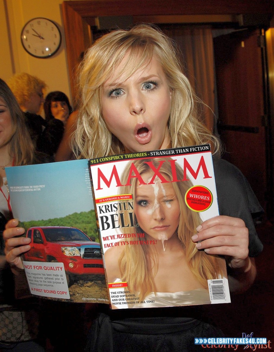 Kristen Bell Fake, Cum Facial, Porn