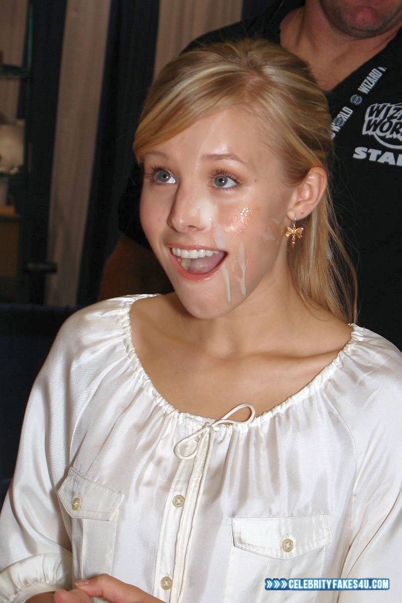 Kristen Bell Fake, Cum Facial, Public, Porn