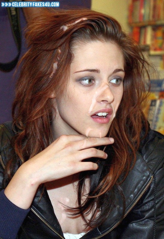 Kristen Stewart Fake, Cum Facial, Cumshot, Porn