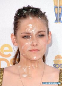 Kristen Stewart Huge Cumload Cum Facial 001