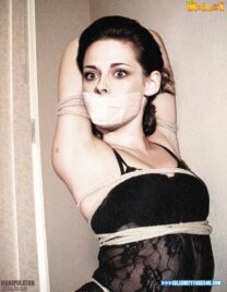 Kristen Stewart Lingerie Bondage 001