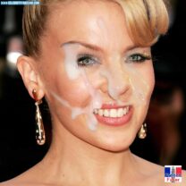 Kylie Minogue Blonde Facial Porn 001