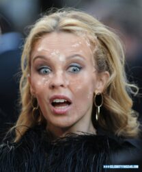 Kylie Minogue Cum Facial Fake 001