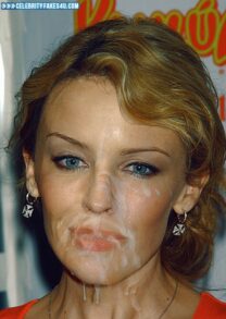 Kylie Minogue Facial Cumshot Naked 001