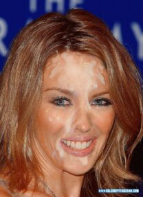 Kylie Minogue Huge Cumload Facial 001