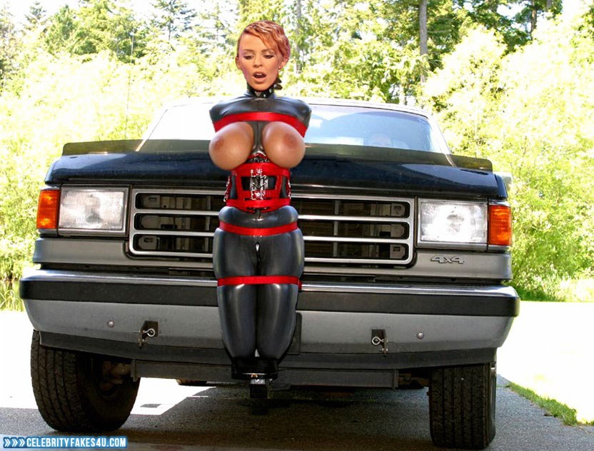 Kylie Minogue Fake, BDSM, Big Tits, Bondage, Leather, Porn