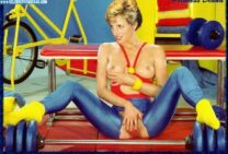 Lady Diana Squeezing Tits Pussy Exposed Naked 001