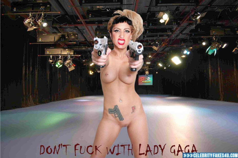 Lady Gaga Fake, Nipples Pierced, Tattoos, Porn