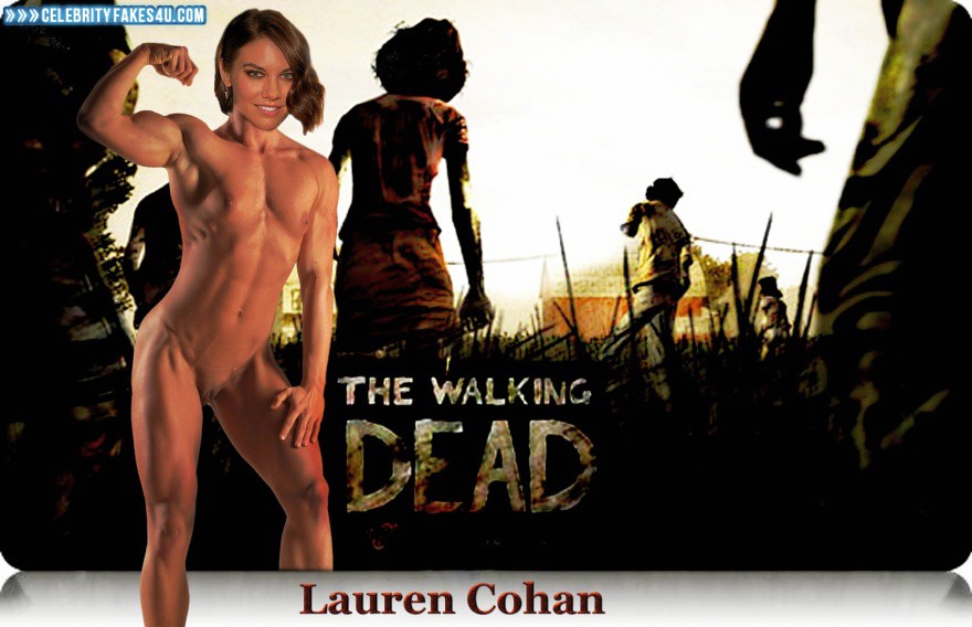 Lauren Cohan Fake, Naked Body / Fully Nude, Nude, Series, Walking Dead, Porn