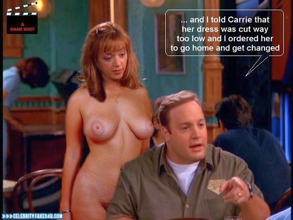 Leah Remini Fake, Captioned, Nude, The King of Queens (TV Series), Tits, Porn