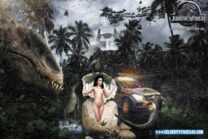 Lily Collins Jurassic Park Naked Body Fake 001