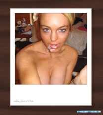 Lindsay Lohan Hacked Swallowing Cumslut Porn 001