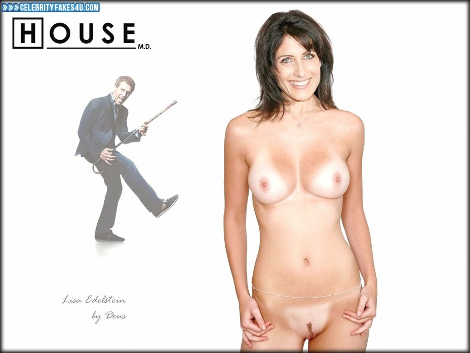 Lisa Edelstein Fake, House (TV Series), Tan Lines, Tits, Porn