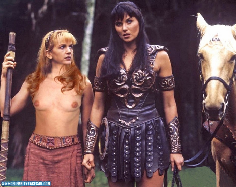 Lucy Lawless Fake, Topless, Xena: Warrior Princess (TV Series), Porn