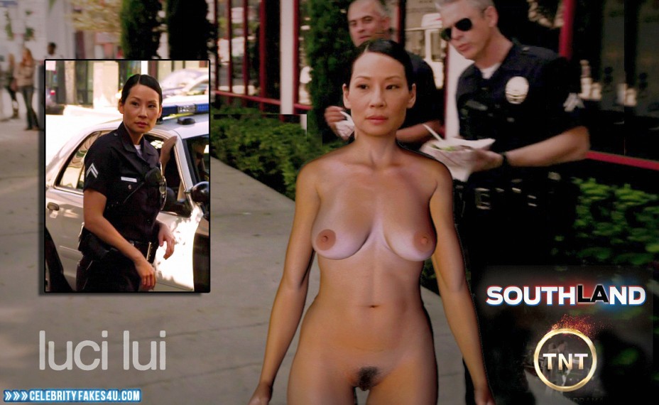 Lucy Liu Fake, Big Tits, Naked Body / Fully Nude, Nude, Southland (TV Series), Porn