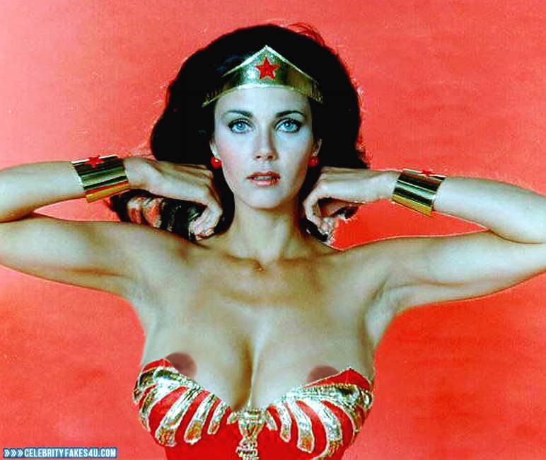 Lynda Carter Fake, Nip Slip, Wonder Woman, Porn