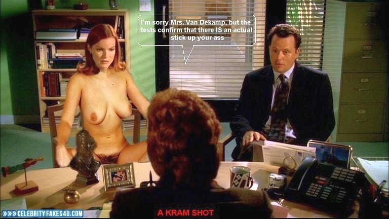 Marcia Cross Fake, Captioned, Desperate Housewives, Hairy Pussy, Tits, Porn