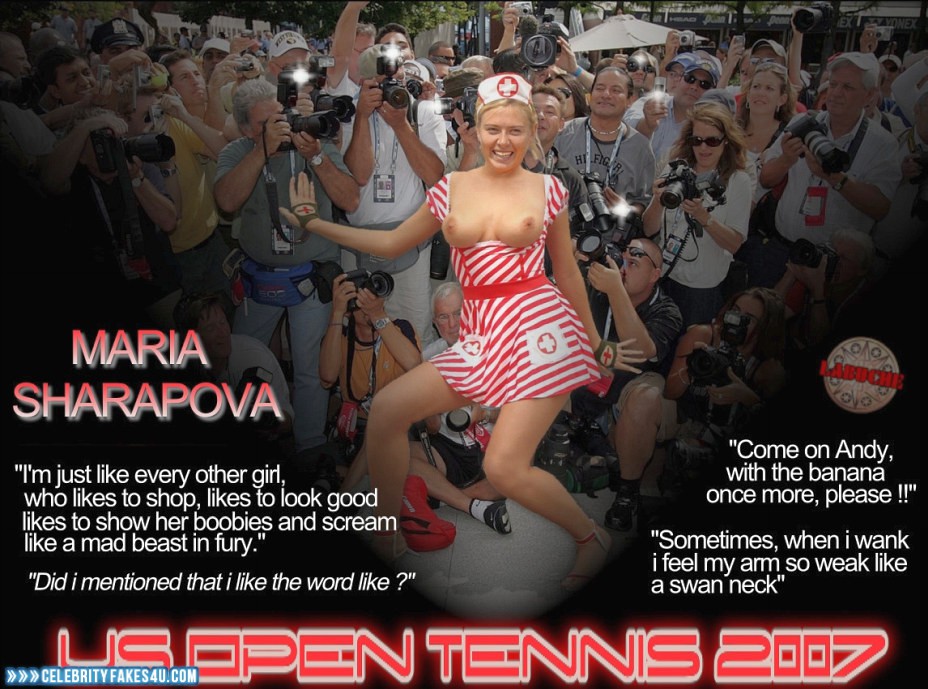 Maria Sharapova Fake, Captioned, Costume, Nude, Public, Tits, Porn