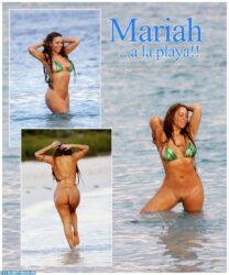 Mariah Carey Bikini Beach Nude 001