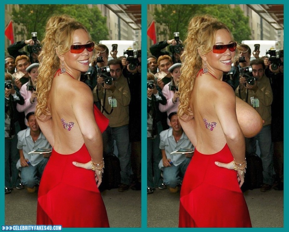 Mariah Carey Fake, Big Tits, Public, Sideboob, Porn