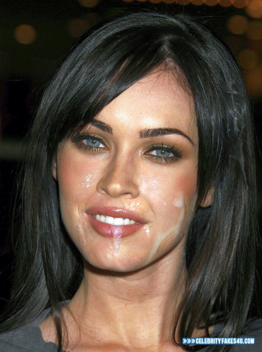 Megan Fox Fake, Cum Facial, Cumshot, Porn