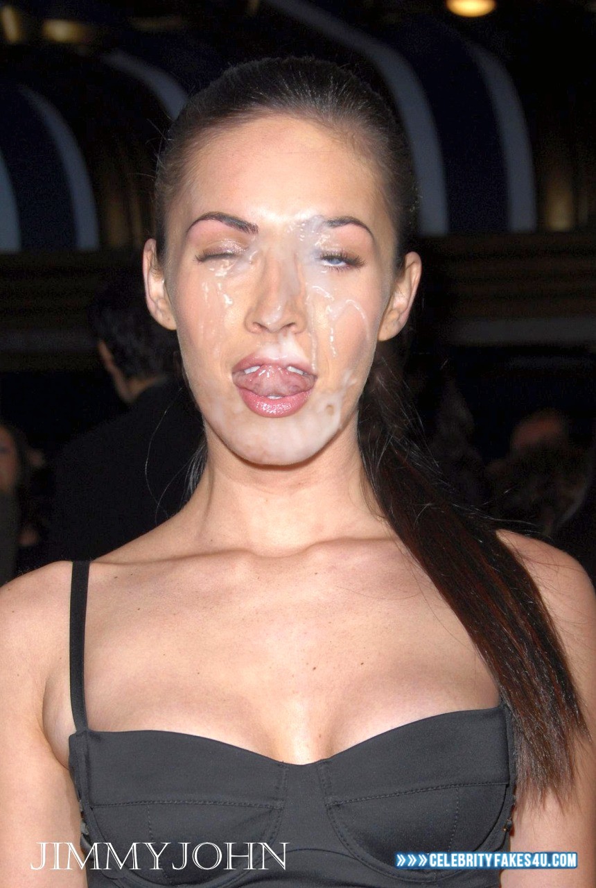 Megan Fox Fake, Cum Facial, Cumshot, Porn