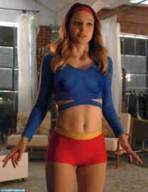 Melissa Benoist Hot Outfit See Thru Nude 001