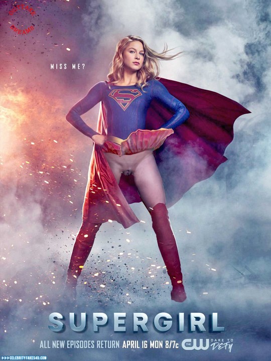 Melissa Benoist Fake, Movie Cover, Pantiless, Supergirl, Porn