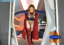 Melissa Benoist Pantieless Supergirl Tv Series Porn 001