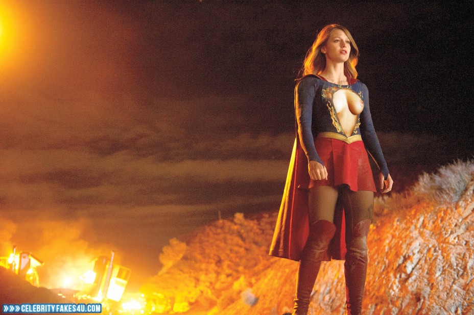 Melissa Benoist Fake, Skirt, Supergirl, Tits, Porn