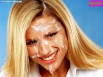 Michelle Hunziker Big Cumshot Facial Naked 001