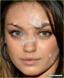Mila Kunis Cumshot Facial Naked 001