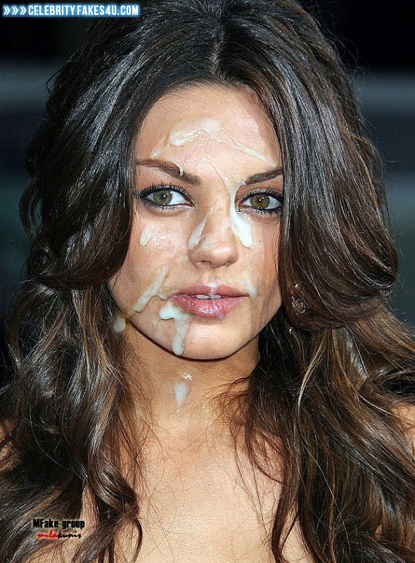Mila Kunis Fake, Cum Facial, Cumshot, Porn