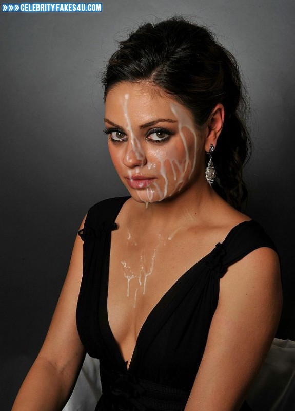 Mila Kunis Fake, Cum Facial, Cumshot, Porn