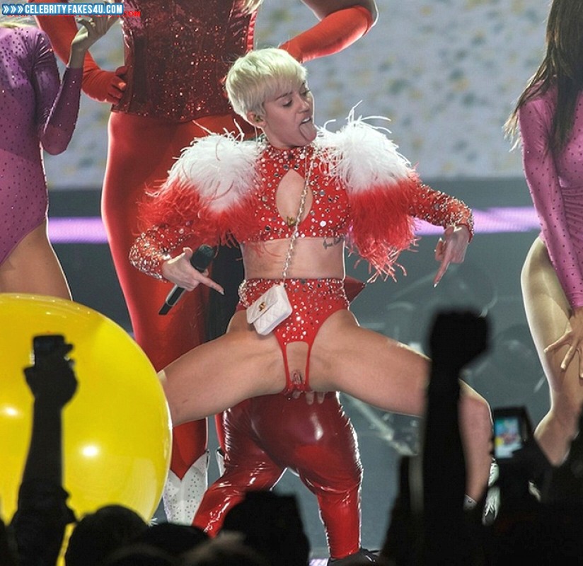 Miley Cyrus Fake, Nude, Public, Pussy, Porn