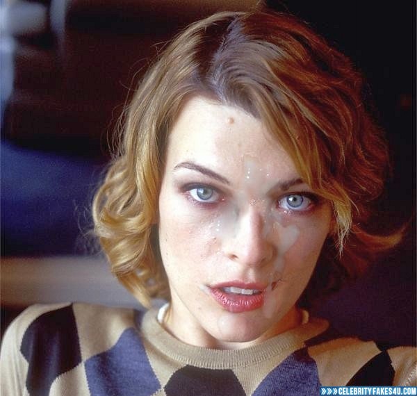 Milla Jovovich Fake, Cum Facial, Porn