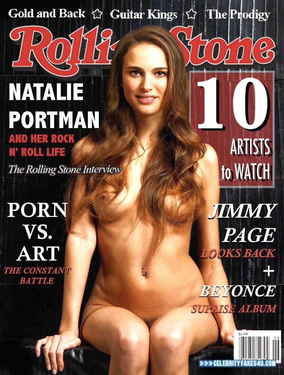 Natalie Portman Fake, Magazine Cover, Nude, Tits, Porn